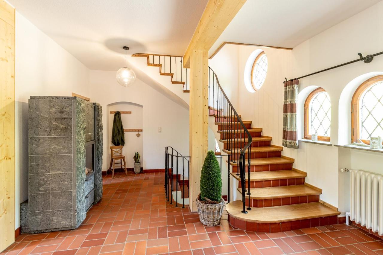 Landhaus Karbach Komplett Oder Einzelne Wohneinheiten Villa Inkl Sauna Bzw Waldhaeuschen Hirten المظهر الخارجي الصورة